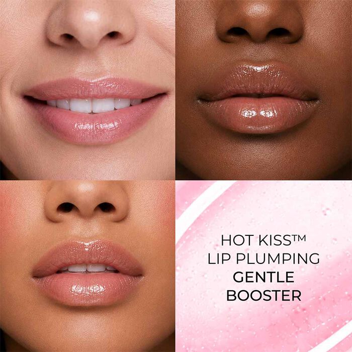 Luminess Hot Kiss Lip Plumper formula enriched with Vitamin E, Vitamin C, and Shea Butter to nourish and hydrate lips